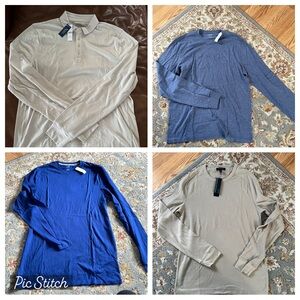Four men’s Large Tall shirts NEW WITH TAGS J.Crew Banana Republic Old Navy